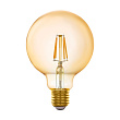 Светодиодная филаментная лампа CONNECT G95, 5,5W (LED) 2200K, 806lm, янтарь №0