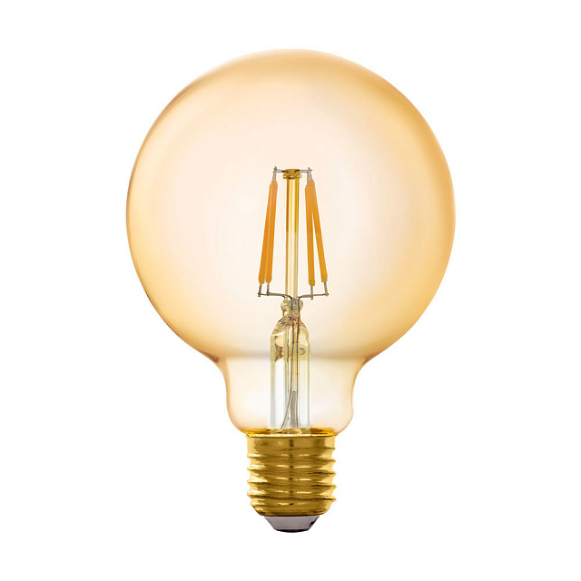 Светодиодная филаментная лампа CONNECT G95, 5,5W (LED) 2200K, 806lm, янтарь