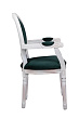 Мягкий стул с подлокотниками Volker Arm Green №2