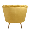 Низкое кресло ракушка Pearl Yellow №3