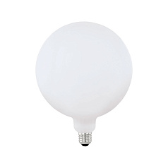 Светод. лампа G200 димм., 4W(E27), ?140, L255, 470lm, 2700K, опал. стекло