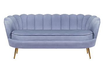 Трехместный диван ракушка Pearl Triple Blue
