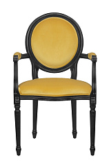 Мягкий стул с подлокотниками Delo Kora Arm Yellow