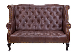 Кожаный дизайнерский диван лофт Royal Sofa Brown в Екатеринбурге
