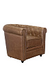 Кожаное кресло Karo Brown leather №1