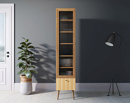 Буфет "Berber" одностворчатый с ящиком принт 43 арт BB48/Print_43