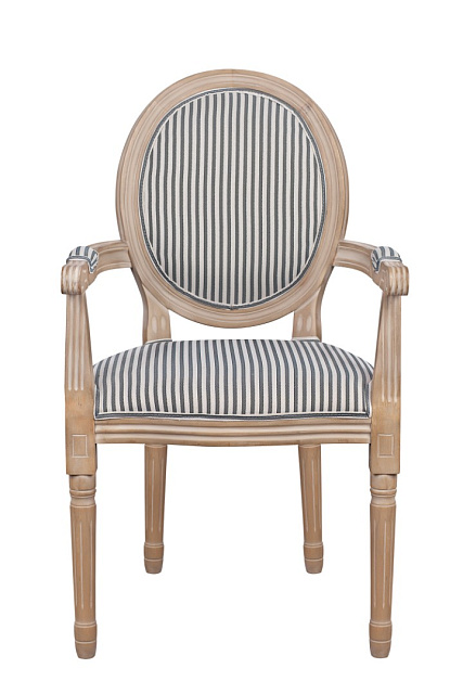 Мягкий стул с подлокотниками Volker Arm Black Pinstripe в Екатеринбурге Мягкий стул с подлокотниками Volker Arm Black Pinstripe