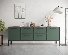 Комод две дверки и четыре ящика "Nicole" арт NEM19G