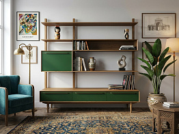 Стеллаж "Бруни (Bruni)" с ящиками арт BR-20/6002