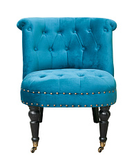 Низкое кресло Aviana Blue Velvet в Екатеринбурге