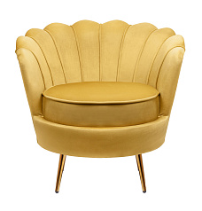Низкое кресло ракушка Pearl Yellow в Екатеринбурге