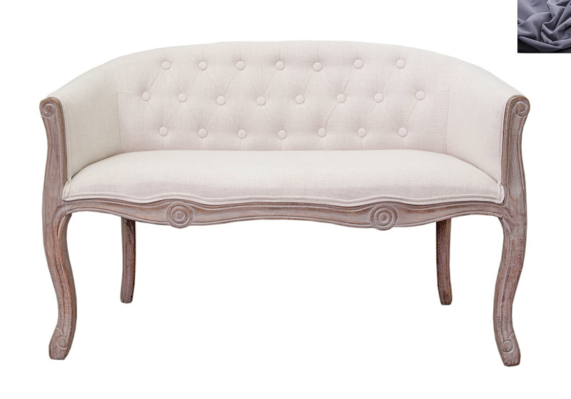 Двухместный диван Kandy Double Beige цвет темно серый в Екатеринбурге Двухместный диван Kandy Double Beige цвет темно серый