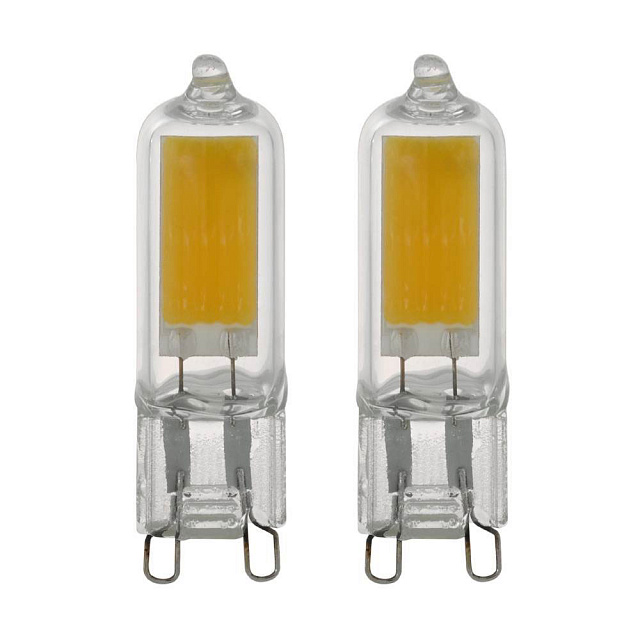 Светодиодная лампа COB, 2х3W (G9), 3000K, 200lm, 2 шт. в комплекте