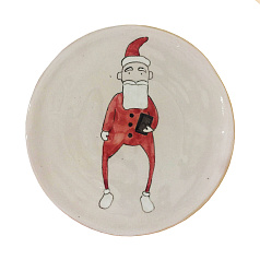 Тарелка десертная "Santa" арт NG04