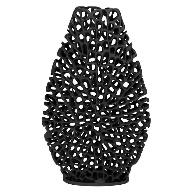 421445 Ваза декоративная KIMITSU, L235, B80, H395, металл, черный в Екатеринбурге 421445 Ваза декоративная KIMITSU, L235, B80, H395, металл, черный