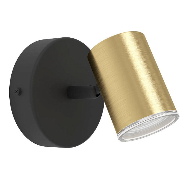 300583 Спот CONSUMA 1, 1X5W(GU10), IP44,сталь, черный, латунь состаренный в Екатеринбурге 300583 Спот CONSUMA 1, 1X5W(GU10), IP44,сталь, черный, латунь состаренный