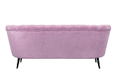 Диван ракушка Pearl Triple Pink на черных ножках №3