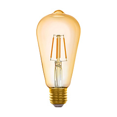 Светодиодная филаментная лампа CONNECT ST64, 5,5W (LED) 2200K, 806lm, янтарь