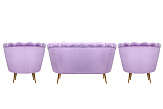 Комплект кресел и дивана ракушка Pearl Double Purple №2