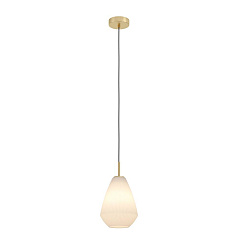 900812 Подвесной светильник (люстра) CAPRAROLA, 1X40W (E27), ?200, сталь, матовая латунь / матовое с