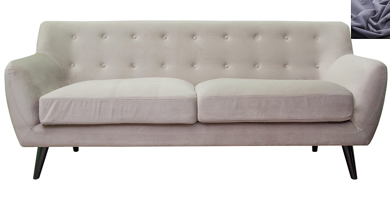 Прямой мягкий диван Albert 11 цвет серый в Екатеринбурге Прямой мягкий диван Albert 11 цвет серый