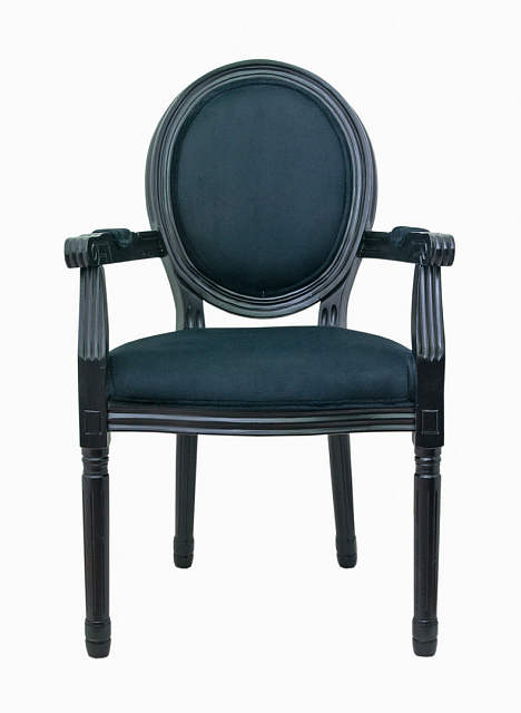 Мягкий стул с подлокотниками Volker Arm Black