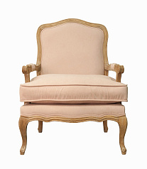 Мягкое полукресло с подлокотниками Nitro Beige Velvet в Екатеринбурге