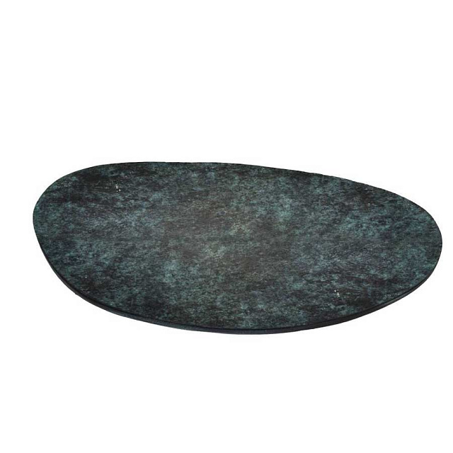 427153 Тарелка декоративная MALIMONO, L325, B300, H10, алюминий, зеленая патина в Екатеринбурге 427153 Тарелка декоративная MALIMONO, L325, B300, H10, алюминий, зеленая патина