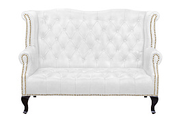 Кожаный дизайнерский диван лофт Royal Sofa White в Екатеринбурге