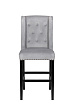Дизайнерский барный стул Skipton Grey Velvet №0