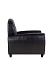 Кресло кожаное широкое Flog черное №2