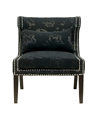 Мягкое полукресло с подлокотниками Suza Black