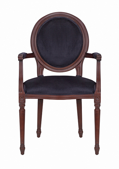 Мягкий стул с подлокотниками Delo Kora Arm Black в Екатеринбурге Мягкий стул с подлокотниками Delo Kora Arm Black