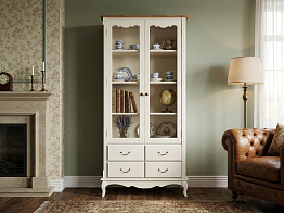 Шкаф "Леонтина (Leontina)" для посуды высокий 4 ящика  арт ST9355/4