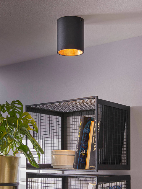 94502 Светодиодный потолочный светильник POLASSO, 1х3,3W (LED), ?100, черный, золотой в Екатеринбурге 94502 Светодиодный потолочный светильник POLASSO, 1х3,3W (LED), ?100, черный, золотой