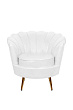 Низкое кресло ракушка Pearl White №0
