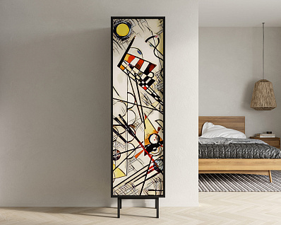 Шкаф c одной дверкой "Emerson" by Kandinsky арт EM101/Print_01