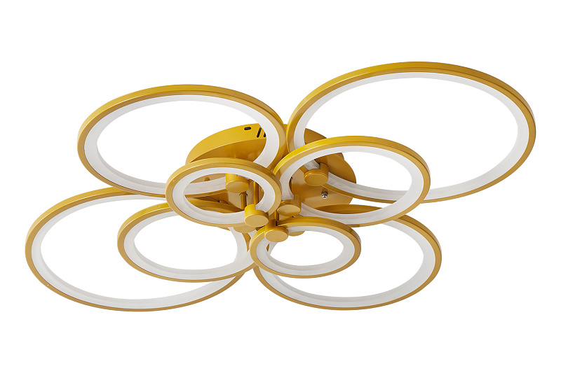 Люстра Oris 8 rings gold в Екатеринбурге Люстра Oris 8 rings gold