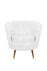 Низкое кресло ракушка Pearl White