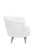 Низкое кресло ракушка Pearl White №2