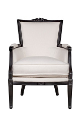 Мягкое полукресло с подлокотниками Tous white