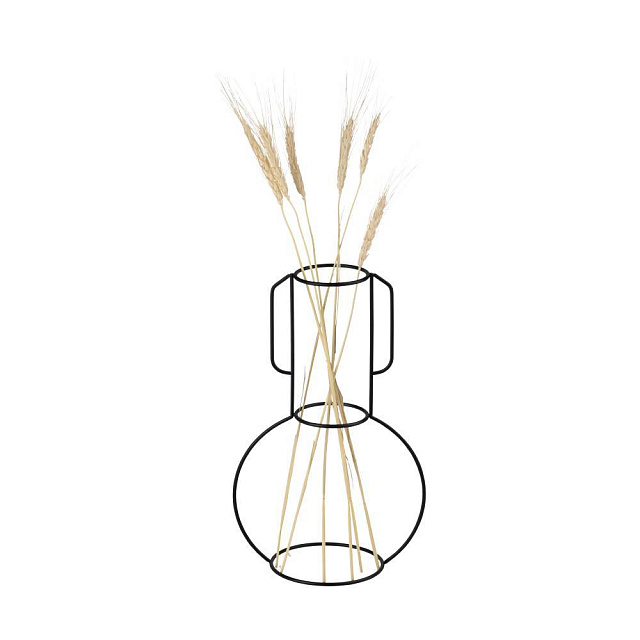 421394 Ваза декоративная, комплект из 3х штук BELLSHILL, металл, черный в Екатеринбурге 421394 Ваза декоративная, комплект из 3х штук BELLSHILL, металл, черный