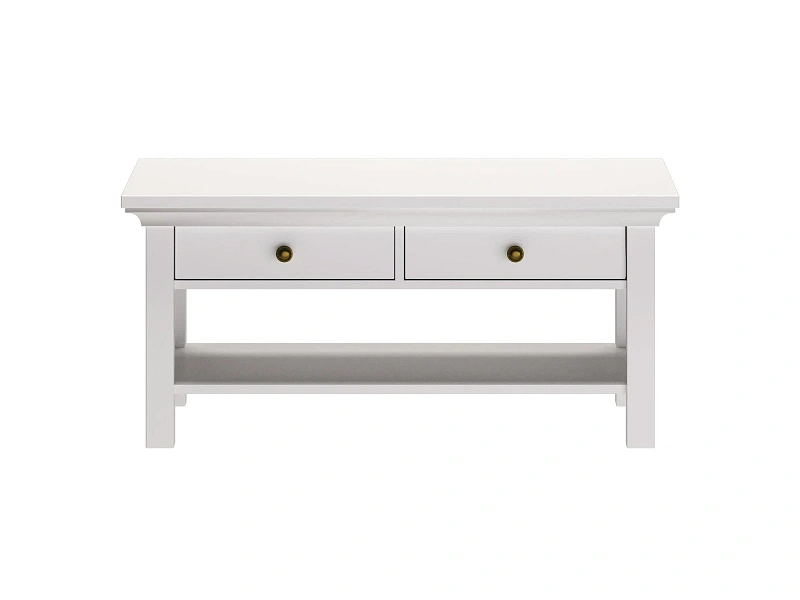 Стол журнальный Reina с выдвижными ящиками Белый в Екатеринбурге Стол журнальный Reina с выдвижными ящиками Белый