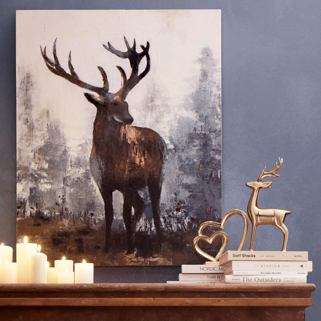 427129 Статуэтка Олень BALIGUIAN, L170, B60, H355, алюминий, цвет золотой в Екатеринбурге 427129 Статуэтка Олень BALIGUIAN, L170, B60, H355, алюминий, цвет золотой