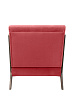 Низкое кресло с деревянными подлокотниками Mody Karmin красное №2