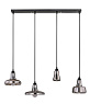 Люстра Boretto Smoke Glass Rectangle