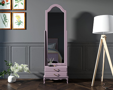 Зеркало напольное "Leontina Lavanda" 2 ящика арт ST9322LETG