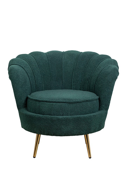 Низкое кресло Pearl Green Boucle