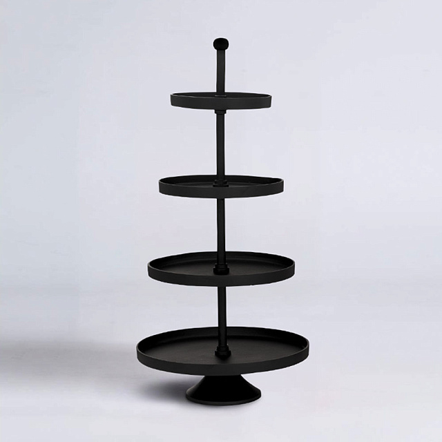 427648 Блюдо-этажерка декоративное BABIRIK H700 алюминий, черный в Екатеринбурге 427648 Блюдо-этажерка декоративное BABIRIK H700 алюминий, черный