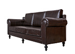 Дизайнерский кожаный диван Toren Brown №1